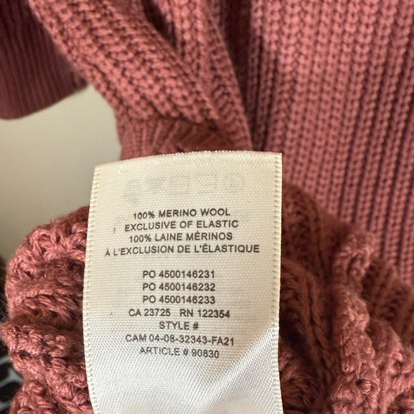 Aritzia Wilfred Seville Merino Wool Sweater Dress Ashy Rose Size Small - Picture 9 of 9